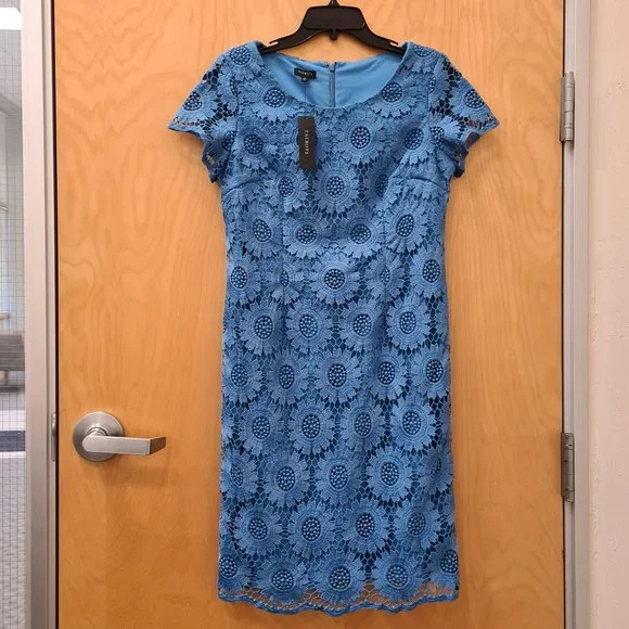 Talbots | Dresses | Talbots Nwt Floral Crochet Lace Dress Size 6 | Poshmark